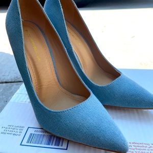 Jean high heel shoes by Shoe Republic LA. Jean material and so cute.Size 8.5 $30